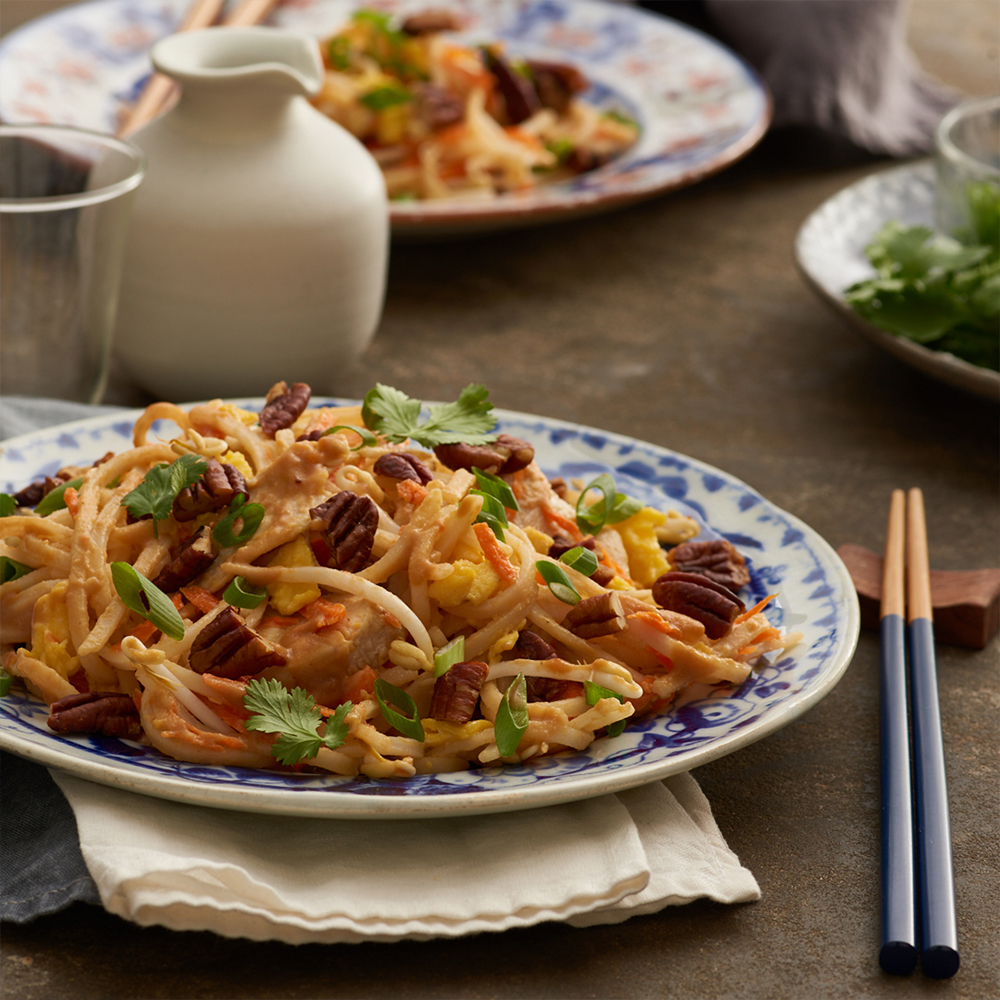 Chicken Pad Thai with Pecans