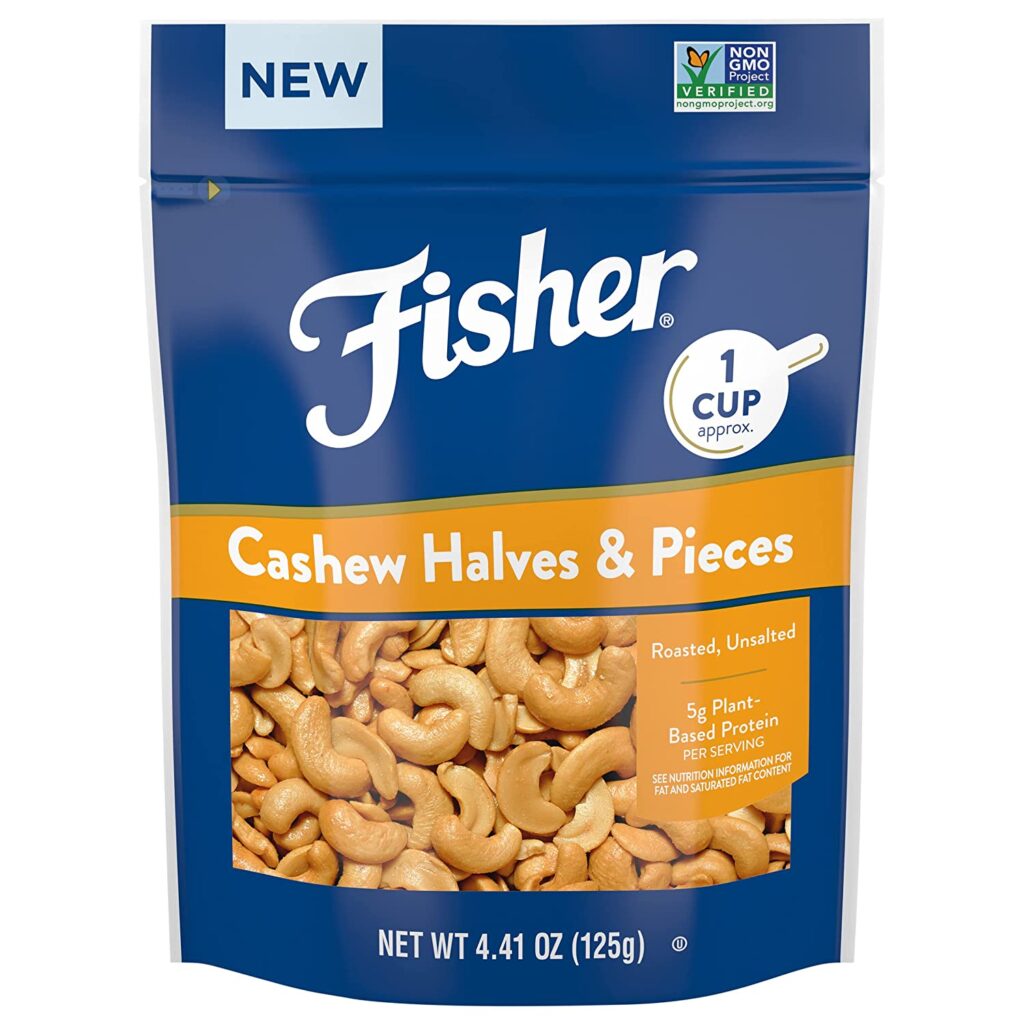 Cashew Halves Unsalted Culinary One-Cup 4.41 Ounces