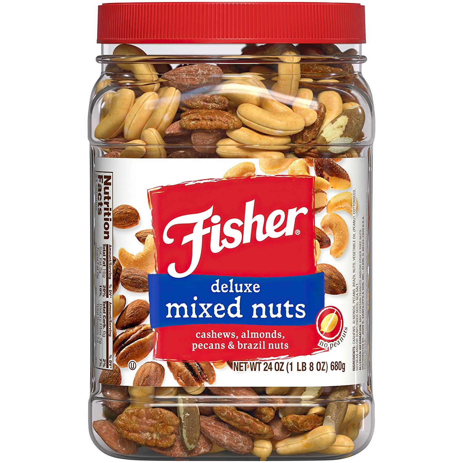 Deluxe Mixed Nuts, 24oz Fisher Nuts