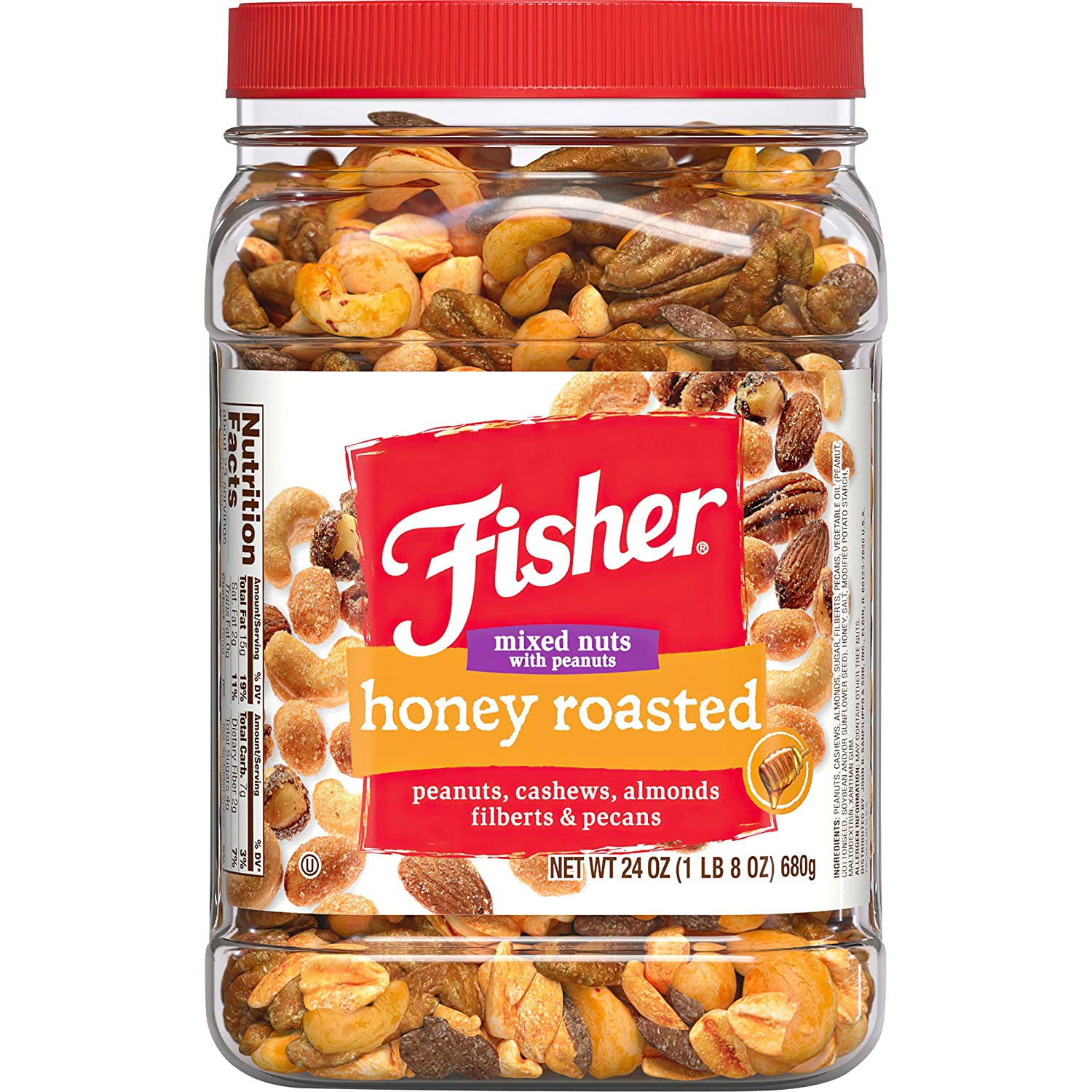 Honey Roasted Mixed Nuts with Peanuts, 24 Ounces