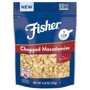 Macadamias Chopped Unsalted Culinary One-Cup 4.44 Ounces