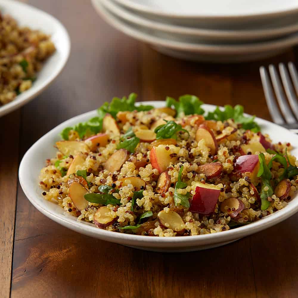 Curried Quinoa Apple Salad with Toasted Almonds